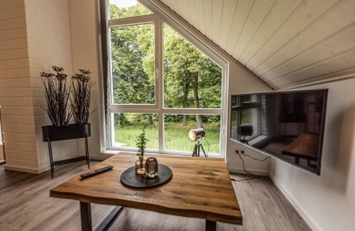Nordhorn House | Modern Getaway: Sauna, Hot Tub & Fireplace Retreat