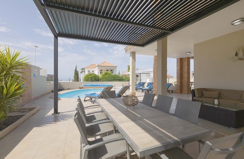 Costa Adeje Villa | Modern Villa with Private Heated Pool and Ocean Views