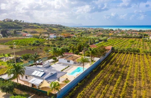 Trappeto Villa | Elegant Villa with Pool and Ocean View in Sicily