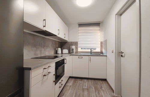 Braunsen Apartment | Modern Maxima Apartment for 4 with Balcony & Lake Views