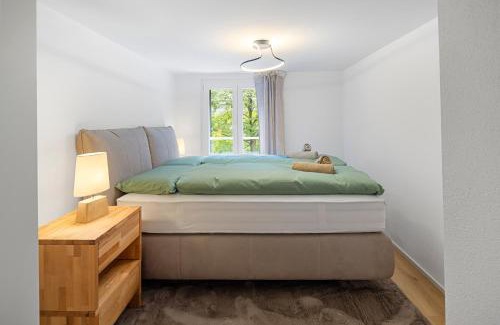 St. Gallen Apartment | Modernes Apartment mit Balkon und Parkplatz, Nähe See