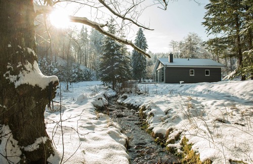 Ruhla House | Modern Getaway with Sauna, Pool, and Cozy Fireplace