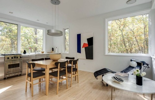 Water Mill House | Modern Treehouse Retreat with Private Tennis & Nature Access