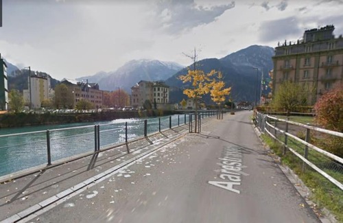 Unterseen Apartment | Stylish Apartment with Balcony Overlooking River & Jungfrau