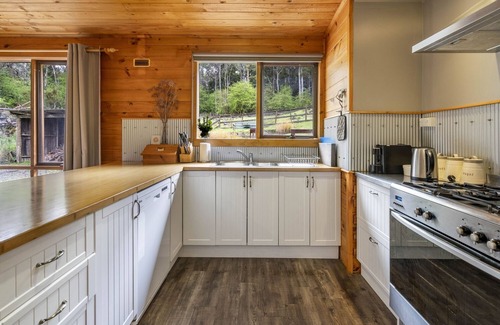 Mole Creek House | Cozy Mole Creek Cabins: Family-Friendly with Kitchen Access