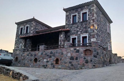 Mithimna Villa | Molivos Castleview Villa with Oceanfront Family Comfort