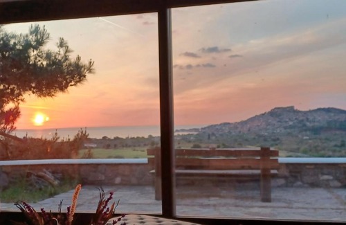 Mithimna Villa | Molivos Castleview Villa with Oceanfront Family Comfort