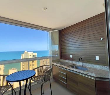 Praia do Morro Apartment | Oceanfront Retreat with Unmatched Sea Views and Pool