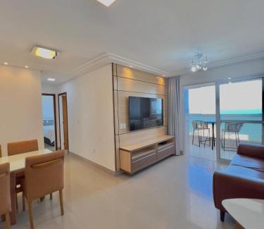 Praia do Morro Apartment | Oceanfront Retreat with Unmatched Sea Views and Pool