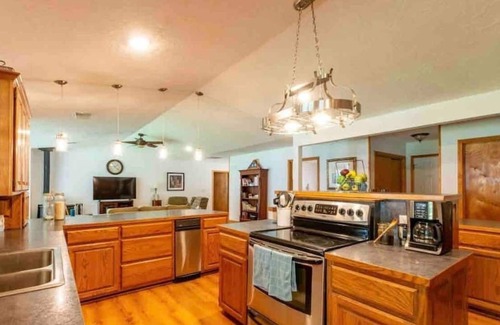 Afton House | Monkey Island waterfront w/ private 2-slip dock, 250' shoreline, and hot tub