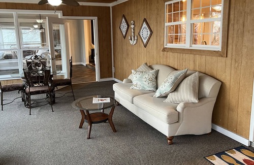 Afton House | Monkey Island waterfront w/ private 2-slip dock, 250' shoreline, and hot tub