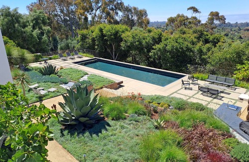 Golden Quadrangle House | Experience Montecito Modern: A Poolside Paradise Awaiting You