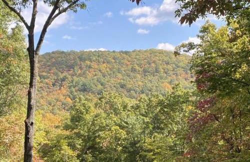 Montreat House | Scenic Montreat Round House with Hot Tub & Mountain Views
