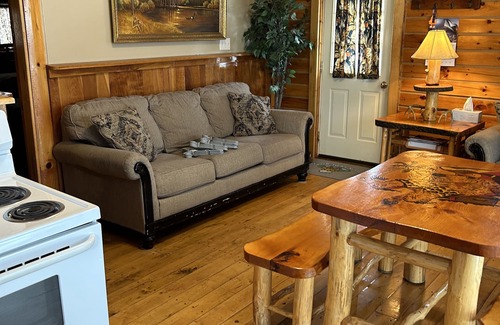 Limestone Cabin | Discover Moose Cabin at Mystic Water Resort - Pet Friendly Getaway