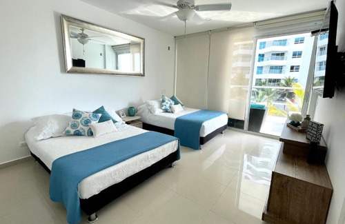 La Boquilla Apartment | Morros Epic: Oceanfront Getaway with Top-Rated Amenities