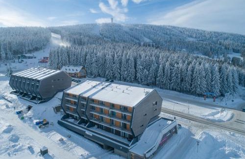 Loucna Pod Klinovcem Apartment | Inviting Mountain Apartments Klínovec Hexagon with Dining