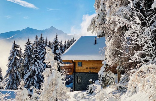Heremence Ski Chalet | Mountain Lodge with in-house Sauna. Ski. Hike, MTB. Close to Skilift.
