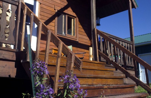 Dryden Cabin | Pet-Friendly Queen Log Cabin with Spa and Hot Tub