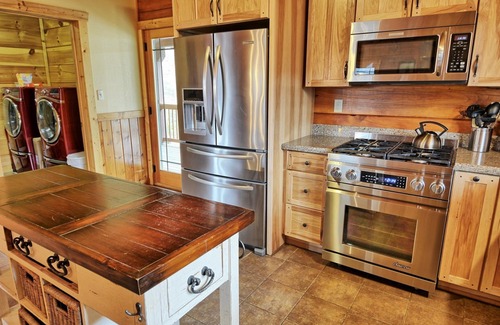 Sugar Grove Cabin | Mountain Splendor: Cabin with Hot Tub, Pool Table & Views