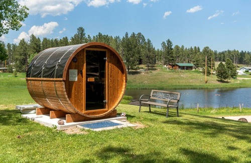Custer Cabin | Exceptional Mountain View Gem with Firepit, Sauna & Wildlife