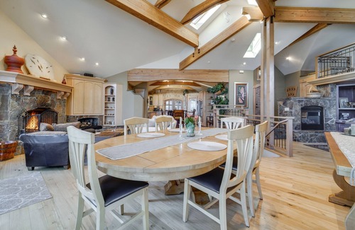 Crystal Bay House | Mountain view house with deck, fireplaces, steam shower & views into lake