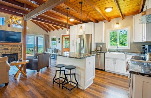 Stanley House | Inviting Getaway with Mountain Views, Hot Tub & Firepit
