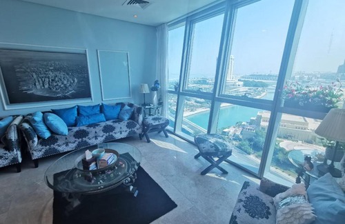 Lusail Apartment | Mousa Residence: Ocean View with Private Beach Access