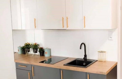 Psie Pole Apartment | Chic Studio Retreat Ideal for Families in Peaceful Location