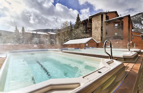 Frisco Apartment | Scenic Mountain Retreat in Frisco with Balcony & Hot Tub