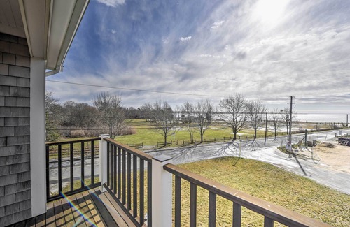 Marion Center Cottage | Elevated Marion House: Ocean Views, Deck & Family Amenities