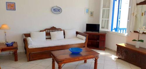 Platis Gialos Apartment | Pet-Friendly Mykonos Heritage Apartment with Ocean Views