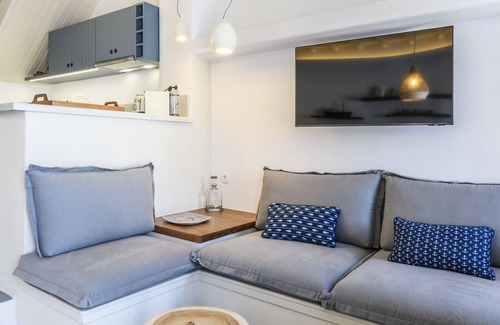 Mykonos House | Mykonos Perla Town House: Prime Location with Pool Access
