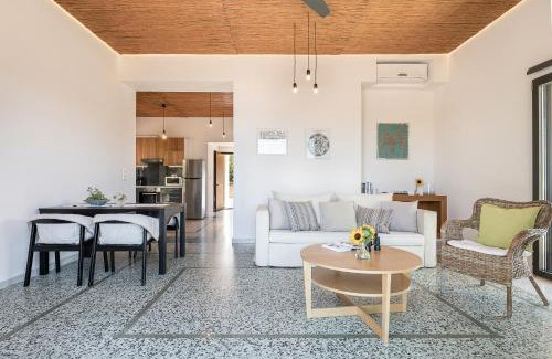 Tersanas Villa | Experience Myrtia Beach House with Oceanfront Views