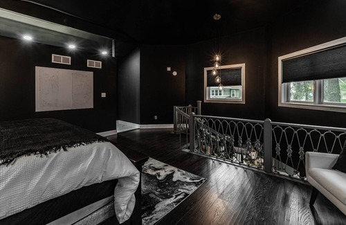 Lincoln House | Mysterious Black Lincoln, IL Octagon Goth House