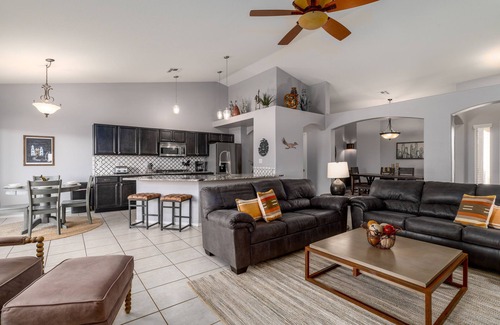 Casas Adobes House | Desert Oasis: Mystic Mirage with Pool & Mountain Views