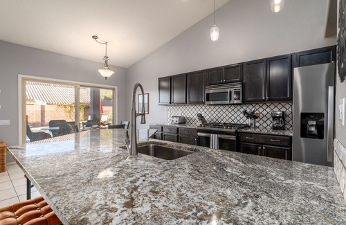 Casas Adobes House | Desert Oasis: Mystic Mirage with Pool & Mountain Views