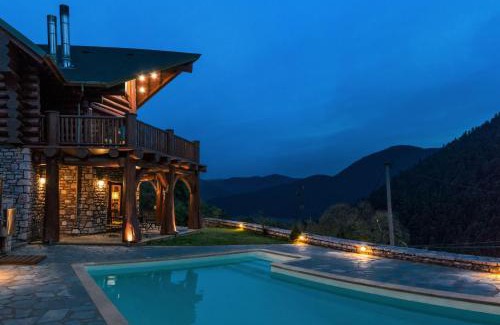 Karpenisi Ski Chalet | Mythica Chalet: Guest Rated 10/10 with Pool and Hot Tub