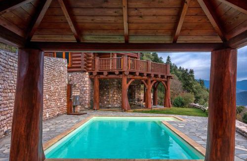 Karpenisi Ski Chalet | Mythica Chalet: Guest Rated 10/10 with Pool and Hot Tub