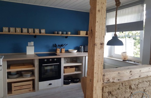 Poseritz Apartment | Cozy Country-Style Apartment with Family and Pet Amenities