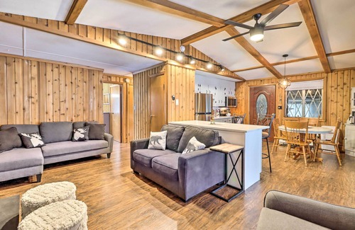 Locust Lake Village Cabin | Inviting Pocono Lake Cabin with Screened Patio & Bar
