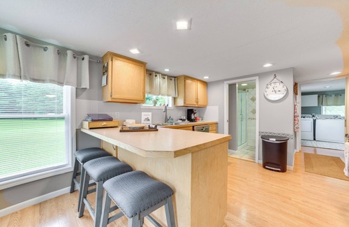 Fife Lake House | Fife Lake Farmhouse: Relaxing Yard, Fire Pit & Spa Amenities