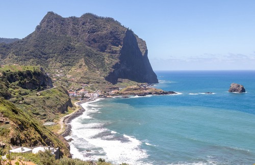 Porto da Cruz House | Beachside Retreat with Ocean Views and Spa Amenities
