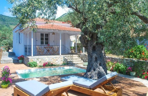 Votsi Villa | Neptune Private Pool with Ocean View, Steps from the Beach