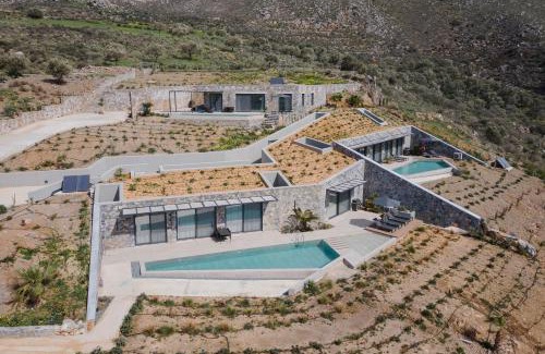 Agios Vasileios Villa | Elegant Cave-Style Villa Complex with Mountain Views