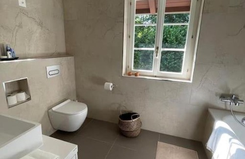 Pfaffikon District Apartment | Bright Apartment on Estate Near Castle with Family Amenities