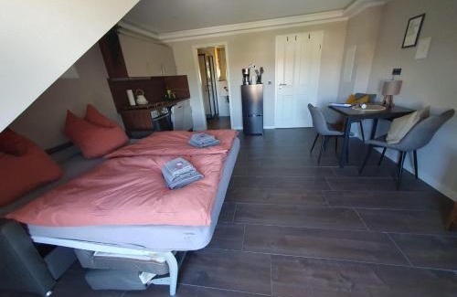 Schwerin Apartment | Relaxing Neumühler Hof with Private Rooftop Terrace