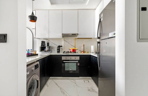 Al Barsha Apartment | New 1BR with Full Balcony, Gym, Pool & Sauna