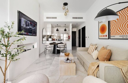 Al Barsha Apartment | New 1BR with Full Balcony, Gym, Pool & Sauna