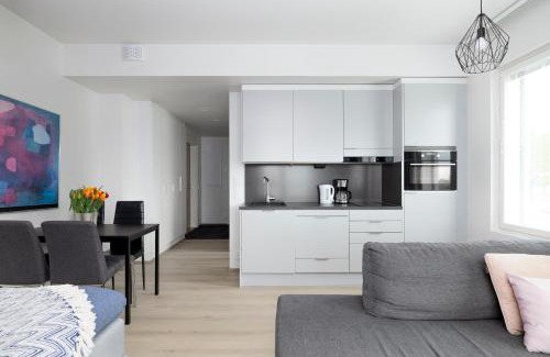 Espoo Apartment | Stylish 2BR Design Home with Sauna in Espoo Park