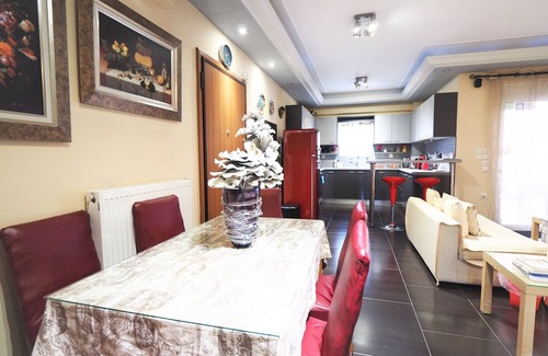 Metaxourgio Apartment | New, 3bedrooms, terrace, central, metro at 50m